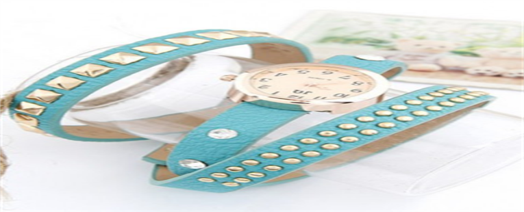 Punk Multi PU Leather Bracelet Watch