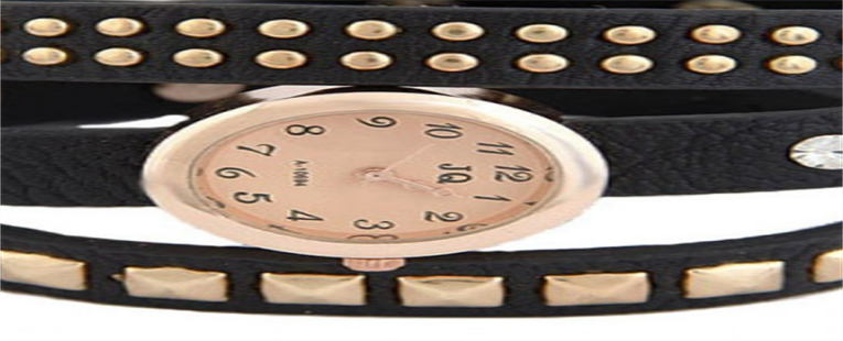 Punk Multi PU Leather Bracelet Watch