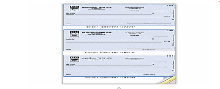 Laser 3-To-A-Page Checks, Lined