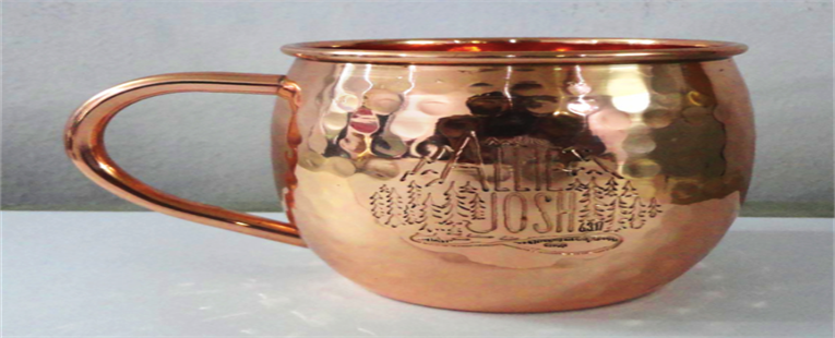 Bulk Etched Barrel Copper Mugs - Qty 100