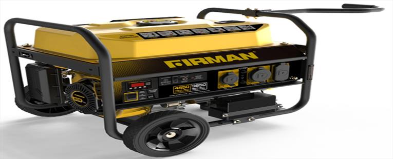 Firman Power Equipment Firman P03603 Gas 3650/4550W Portable RemoteStart Generator w/WheelKit