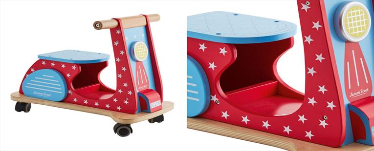 Jamm Scoot Ride On - Red Star