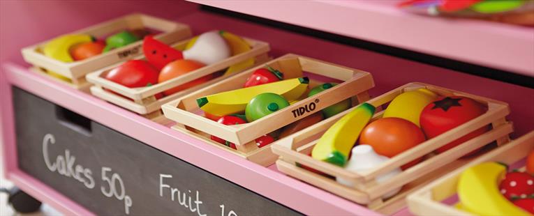 Five-A-Day Wooden Fruit Box