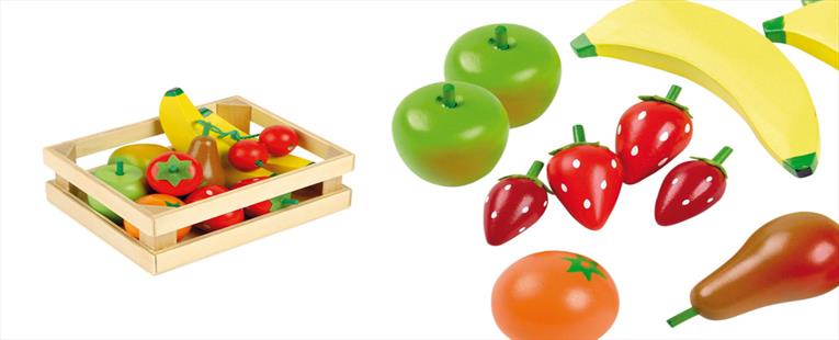 Five-A-Day Wooden Fruit Box