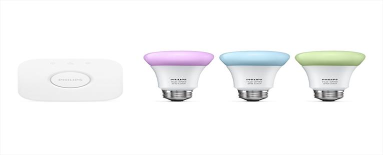 PHILIPS HUE 464479 WHITE AND COLOR AMBIANCE A19 STARTER KIT - GEN 3