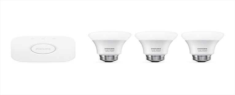 PHILIPS HUE 464479 WHITE AND COLOR AMBIANCE A19 STARTER KIT - GEN 3