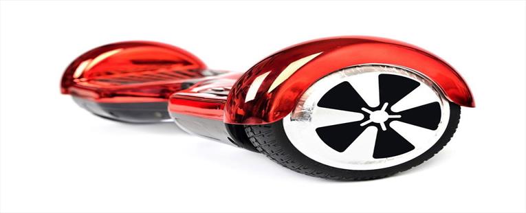 Red 6" Chrome Swegway Hoverboard (Bluetooth)