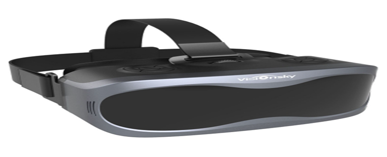 Black Visionsky V3 5.5 inch 2K 540PPi Panoramic Intelligent VR headset system- WITH A Quad-Core Processors