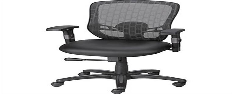 Quill Corvair Luxura Mesh Back Task Chair, Black