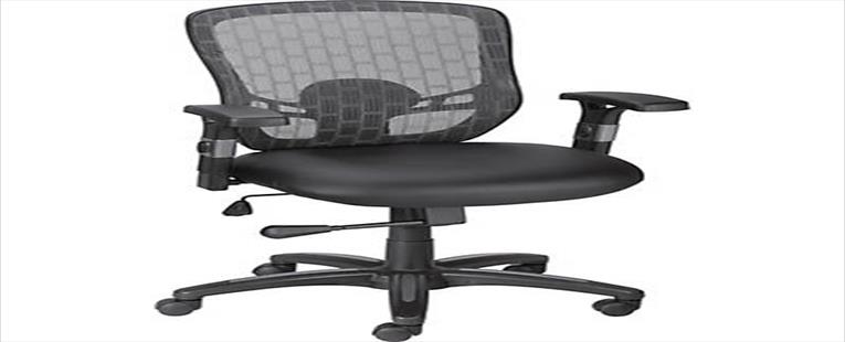 Quill Corvair Luxura Mesh Back Task Chair, Black