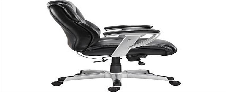 Quill Brand® Denville Bonded Leather Big and Tall Manager's Chair, Black