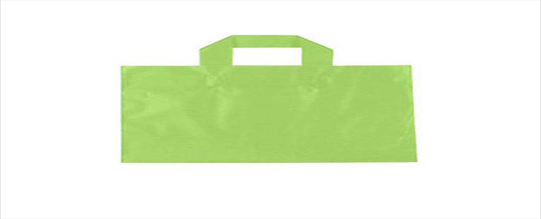 Shamrock Frosted Soft Loop Ameritote Bag; Citrus Green, 12X10X4, 250/case pack