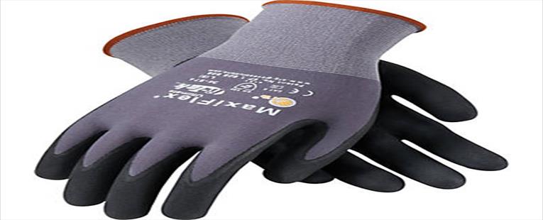 G-Tek® Coated Work Gloves; MaxiFlex® Ultimate™ Seamless Nylon Knit Liner, Nitrile Palm & Tip Coat, L