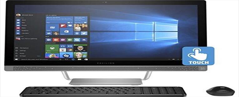 HP Pavilion 24qe 23.8" All-in-One AIO Touchscreen Premium Desktop PC (Intel i5 Quad Core, 240 GB SSD, 16GB RAM, NVIDIA GeForce 930M, 23.8” FHD Touchscreen 1920x1080, Bluetooth, WiFi, Win 10)