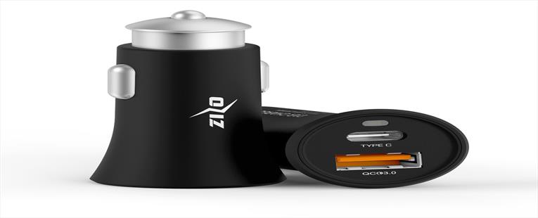 ZizoCharge F7 Car Charger with Zizo Quick Charge 3.0 Adapter and Type C Port Fast Charge