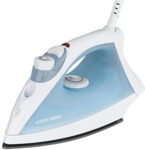 Black & Decker F210 SmarTemp Steam Iron, Non Stick Soleplate 11", 1200 Watts, Spray Mist, Variable Steam Output, 360° Swivel Cord, Smart Temp Settings