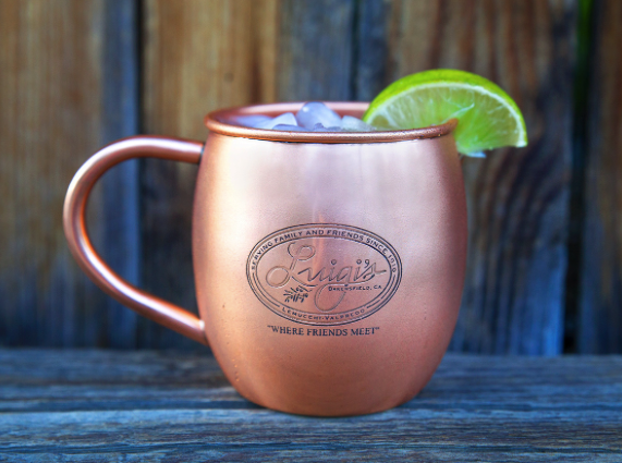 Bulk Etched Barrel Copper Mugs - Qty 100