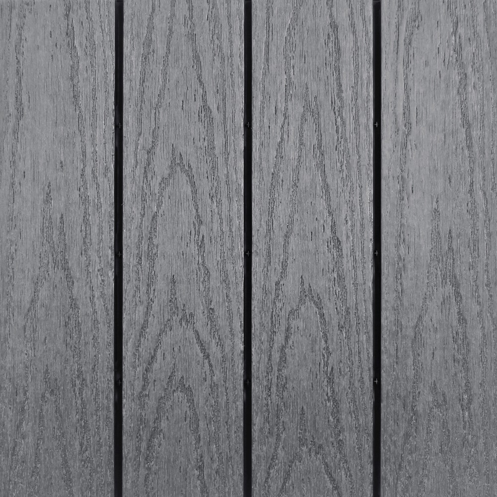 Kontiki Interlocking Deck Tiles - Composite QuickDeck Series Light Gray Naturale / 12"x12"