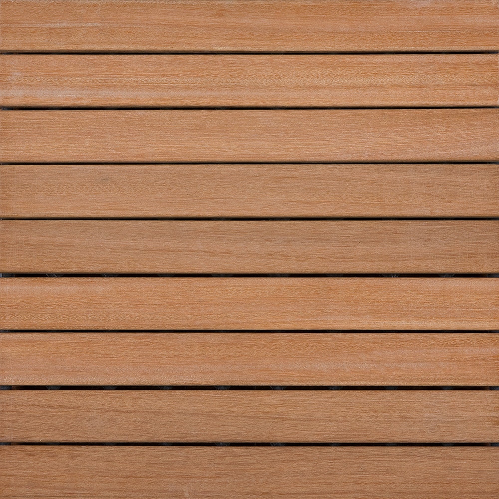 Kontiki Interlocking Wood Deck Tiles - Real Wood XL Series