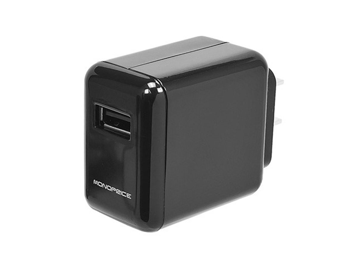 Monoprice Select USB Wall Charger, 1-Port, 2.1A Output for iPhone, Android, and Galaxy Devices