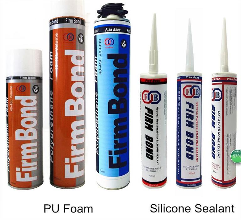 Spray Polyurethane Fix Foam Sealant and Silicone Sealant